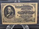 1893 World s Columbian Exposition Chicago Il Franklin Ticket  Pmg 63 Choice Unci