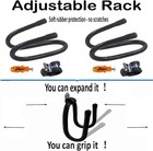 Drill Holder Wall Mount 2 Pack Power Tool Hanger Bendable Hooks Garage Storage