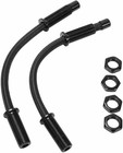 12   Black Stainless Steel Door Loom   Pair Pickup Car Truck V8 Hot Rat Muscle