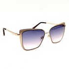 Diff Eyewear Grace Polarized Sunglasses Cat Eye Gold Metal Frame 50-15-142