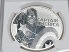 2019 Tuvalu Marvel Series - Captain America Avengers 1 Oz  999 Silver Coin