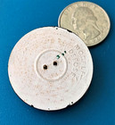 1  1 4  - Vintage Hand Painted Wood French Flower Button - Paris Backmark