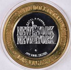 New York New York Las Vegas Silver Casino Gaming Token - Babe Ruth 