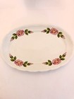 Vintage Mitterteich Bavaria 12in Serving Platter Tray Mit359 Pink Flowers