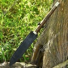 Custom Handmade Forged Carbon Steel Hunting Boar Spear With Leather Sheath C
