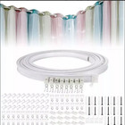 Flexible Bendable Ceiling Curtain Track 5m 16 4ft For Rv Curtain Rail Track F2o6