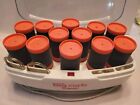 Conair More Big Curls Pink 5  Hot 12 Rollers Jumbo Hair Electric 13 Pins  Tested