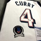 Stephen Curry Hand Signed Metal Framed Jersey Paris Olympics Team Usa- Size L