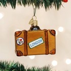 Old World Christmas Glass Blown Ornament For Christmas Tree  Suitcase