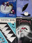 5 Vintage Crochet Tatting Edging Pattern Books Coats   Clark 1930s 1940s