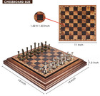 14  Wooden Chess Set W  Metal Pieces  2 5  King  Storage  Gift Box  Instructions