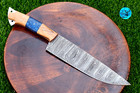 Custom Made Forged Damascus Steel Blade Chef Knife Utility Kitchen Knife 2696