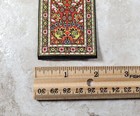 Dollhouse Stair Runner Long Carpet 19 75  X 2  Red   Green 1 12 Scale Miniature