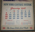 Leslie Ragan New York Central System For The Public Service Railroad Calendar