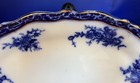 12  1 2  Flow Blue Platter - Touraine Pattern By Stanley Pottery
