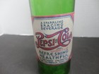 Pepsi Double Dot Paper Label Houston  Tx  Green Glass Soda Bottle Double Dot