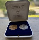 100 Years Of Zionism Medals Set Silver Bronze State Of Israeli Case Rare