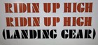 Your Custom Text In Landing Gear Forks Font 2 Pc  Vinyl Decal Set Vbmx Se Bikes