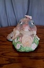 Vintage Aligator Ceramic Cookie Jar Htf Fitz  floyd  