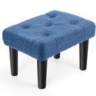  Small Ottoman Foot Stool Rest With Legs Velvet Sofa Foot Stools For Living Room