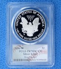 2006 W Pcgs Pr 70 D-cam Silver Eagle Dollar  Bruce Sutter Signed  Pop 40