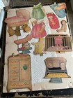 Large Lot Antique Vintage Paper Dolls   Clothes   Accessories 1930   s Era