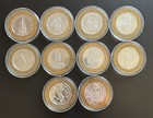 Lot Of 10 Different  10 Casino Silver Strikes  total Of 6 Oz   999 Silver 
