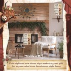 Yousoontic Highland Cow Decor Tin Sign Live Like Someone Left The Gate Open 