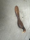 Vtg Wood Hand Carved Shore Bird Sculpture