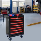 7-drawer Tool Chest On Wheel Rolling Tool Box Mechanic Tool Cart Storage Cabinet