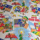Vintage Nintendo Super Mario Bros   Legend Of Zelda Twin Mattress Sheet 1988