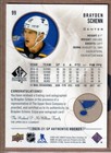 2020-21 Sp Authentic Limited Autographs Brayden Schenn Auto - St  Louis Blues