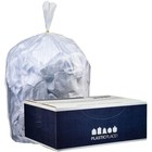 Plasticplace 4 Gallon Trash Bags  Clear  6 Microns  100 Count