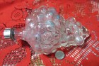  Vintage Grape Cluster Glass Wine Decanter Bottle - Marked France