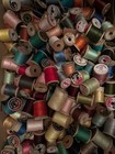 Lot Of 243 Vintage Wooden Sewing Thread Spools Various Brands   Sizes