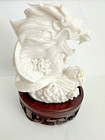 Feng Shui Protector Dragon With Pearl Resin Figurine On Stand-4  H X 3 5  L-exc