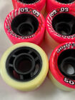 Sure Grip 5050 Speed Roller Skate Wheels 62mm Pink white 95a Poly Bd Usa