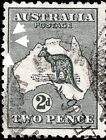2d Grey 1st Wmk   no Monogram Corner Strip Of Three   Variety K  Acsc  5 000 Mlh
