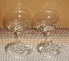1970s Bride And Groom Gold Lettered Wedding Champagne Wine Glasses  Set Of 2