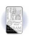 48 X 1g Wessex Mint Silver Britannia 999 Fine Silver Bars Sealed Box Rrp   286