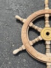 Vintage Nautical Ship s Wheel Maritime Decor Wooden Wood 24 