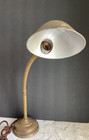 Vintage 25    Large Cast Iron Aries Industrial Gooseneck Lamp Base 6 4 Lbs Tested