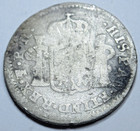 1781 Bent Spanish Bolivia Silver 1 2 Reales Genuine Antique Colonial Pirate Coin