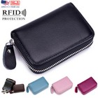 Mini Men Women Credit Card Holder Pocket Zipper Purse Case Small Wallets Gift Us