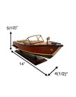 Boat Model Vintage Wood Luxurious Nautical Decor Gift