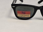 Vintage Foster Grant   Winston Black Frame Sunglasses Blues Brothers Wayfarer 