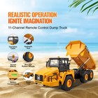 Rc Remote Control Dump Truck Toy Construction Vehicle Toy 11ch 1 16 Scale