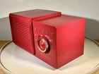 1955 Airline  montgomery Ward  Gse-1621a 1620a Maroon Red Tube Radio Nice Works 