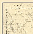 Historic County Map - Cochise County Arizona - Howe 1890 - 23 X 23 19