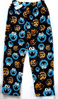 Cookie Monster Halloween Pumpkins Plush Fleece Lounge Pajama Pants Men   s M L Xl